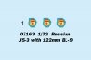 Trumpeter 07163 Russian JS-3 with 122mm BL 9 1/72